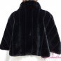 Bridal Black Faux Fur Mink Cape, Wedding Stole, Bridal Cape MC108-BLK