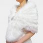 Bridal White Faux Fur Stole, Wedding Wrap, Bridal Stole FS108-WHI