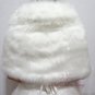Bridal Ivory Faux Fur Stole, Wedding Wrap, Bridal Stole FS108-IVY