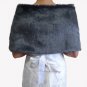 Bridal Gray Faux Fur Wrap, Wedding Stole, Bridal Wrap FW108-GRAY