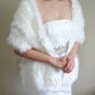 Bridal Ivory Faux Fur Long Wrap, Wedding Wrap, Bridal Stole 62" LW108-IVY