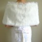 Bridal Ivory Faux Fur Wrap, Wedding Stole, Bridal Wrap FW108-IVY