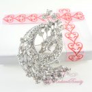 Flower Brooch pin, Lots of sparkly Rhinestone Crystal and vintage look, Bridal Brooch BR0018