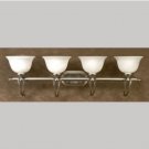 Beautiful Quoizel Delray 36 Inch Bath & Vanity Light DY8594 Empire Silver Finish