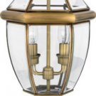 Quoizel NY9042A Newbury 2-Light Outdoor Post Lantern, Antique Brass Good Deal !!