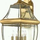 Quoizel Lighting NY8339B Newbury 4 Light Outdoor Wall Light In Polished Brass