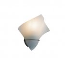 Eurofase Lighting 6520-34 FLAIR 1 Wall Light Sconce Fixture Frost Shade Platinum