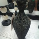 Designer Metal Decorative Woven Vase - Home Decor Accessory