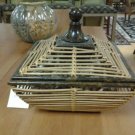 HANDMADE PHILIPPINO WICKER BASKET - ELEGANT HOME DECOR ACCESSORY
