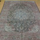 10x14 BREATHTAKING HANDKNOTTED INDO-PERSIAN ART SILK QLUM DESIGN RUG GORGEOUS!