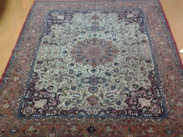 10X12 BREATHTAKING AUTHENTIC HANDKNOTTED SIGNED ANTIQUE PERSIAN BIRJAND RUG !!!!
