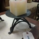 Pair of Decorative Handmade Metal Candleholders . Perfect for Indoor or Outdoor