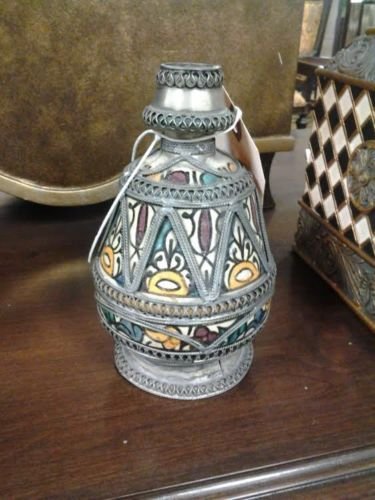 MORROCAN HANDMADE CERAMIC DECORATIVE VASE HOME DECOR ACCESSORY