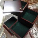 DECORATIVE WOOD JEWELRY BOX .. HOME DECOR ACCESSORY.. HIGHLY ORNATE & UNIQUE