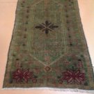 3x6 Authentic Handmade Handknotted Antique Turkish Kazak Rug Circa 1910