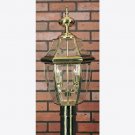 Quoizel Lighting Newbury 2 Light Outdoor Post Light In Polished Brass NY9042B