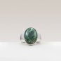 Natural Seraphinite Gemstone Handmade Ring in 925 Sterling Silver