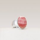 Natural Rhodochrosite Gemstone Handmade Ring in 925 Sterling Silver