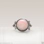 Natural Pink Opal Gemstone Handmade Ring in 925 Sterling Silver