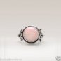 Natural Pink Opal Gemstone Handmade Ring in 925 Sterling Silver