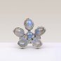 Natural Blue Flash Labradorite Gemstone Handmade Ring in 925 Sterling Silver