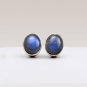 925 Sterling Silver Natural Fire Labradorite Gemstone Handcrafted Stud Earring