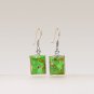 925 Sterling Silver Natural Green Mohave Turquoise Gemstone Handcrafted Earring