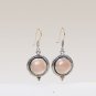 925 Sterling Silver Natural African Rose Quartz Gemstone Handcrafted Earring