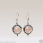 925 Sterling Silver Natural African Rose Quartz Gemstone Handcrafted Earring