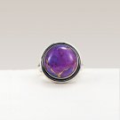 925 Sterling Silver Natural Purple Copper Turquoise Gemstone Handmade Ring