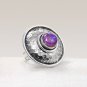 925 Sterling Silver Purple Mohave Turquoise Gemstone Ring