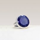 925 Sterling Silver Deep Blue Lapis Lazuli Handmade Ring