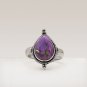 925 Sterling Silver Purple Copper Turquoise Handcrafted Artisan Ring