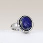 925 Sterling Silver Natural Lapis Lazuli Gemstone Handcrafted Ring