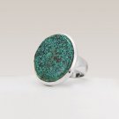 925 Sterling Silver Natural Tibetan Turquoise Gemstone Handcrafted Ring