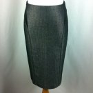 BEBE SEXY STRUCTURED MIDI SKIRT STRETCH (DOUBLE KICK PLEAT IN BACK FULLY LINE)