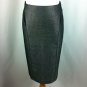 BEBE SEXY STRUCTURED MIDI SKIRT STRETCH (DOUBLE KICK PLEAT IN BACK FULLY LINE)