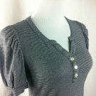 Banana Republic Nautical Style Jersey Knit Blouse Navy White Stripe Top Size S