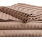 1000TC STRIPE TAUPE COLOR SHEET SET - 100% EGYPTIAN COTTON