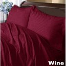 1000TC STRIPE WINE COLOR SHEET SET - 100% EGYPTIAN COTTON