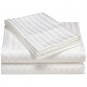 1000TC STRIPE WHITE COLOR SHEET SET - 100% EGYPTIAN COTTON