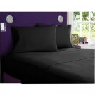 1000TC SOLID FLAT SHEET & BLACK COLOR - 100% EGYPTIAN COTTON