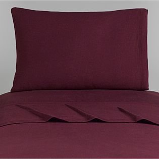 1000TC SOLID FLAT SHEET & BURGUNDY COLOR - 100% EGYPTIAN COTTON