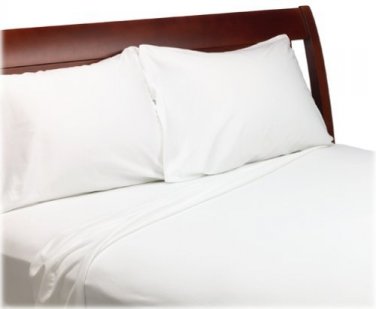 1000TC SOLID FLAT SHEET & WHITE COLOR - 100% EGYPTIAN COTTON