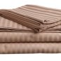 1000TC STRIPE FLAT SHEET & TAUPE COLOR - 100% EGYPTIAN COTTON