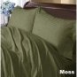 1000TC STRIPE FLAT SHEET & MOSS COLOR - 100% EGYPTIAN COTTON