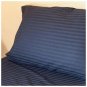 1000TC STRIPE FLAT SHEET & NAVY BLUE COLOR - 100% EGYPTIAN COTTON