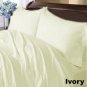 1000TC STRIPE FLAT SHEET & IVORY COLOR - 100% EGYPTIAN COTTON