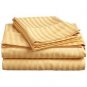 1000TC STRIPE FLAT SHEET & GOLD COLOR - 100% EGYPTIAN COTTON