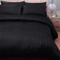 1000TC STRIPE FLAT SHEET & BLACK COLOR - 100% EGYPTIAN COTTON